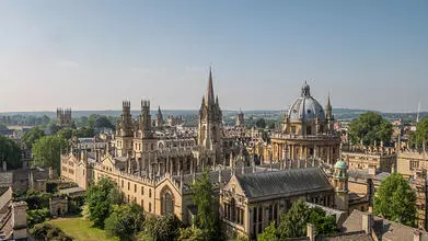 aerial view of Oxford