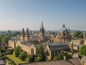 aerial view of Oxford